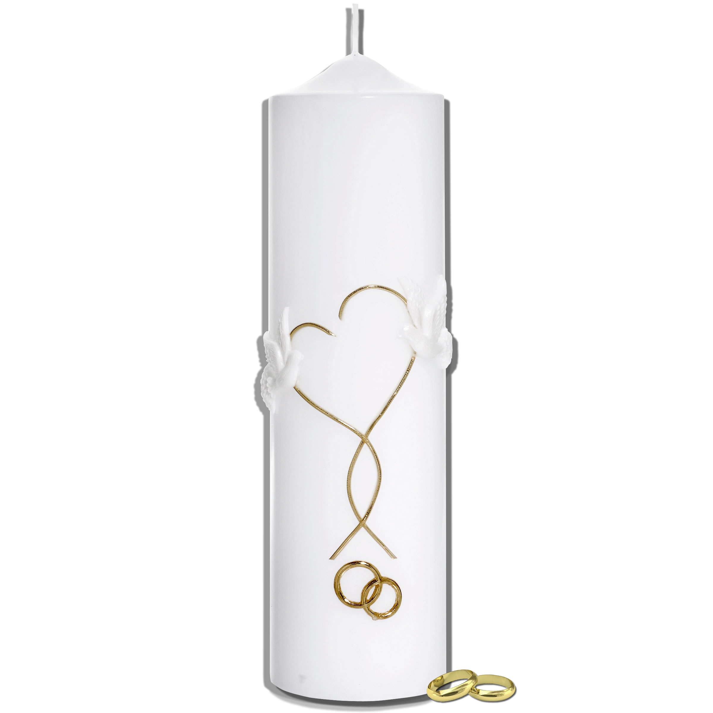 Hochzeitskerze | Herz und Tauben | Kerzen-Stüberl Hochzeitskerze | Herz und Tauben | Kerzen-Stüberl