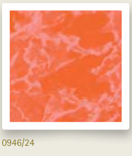 Verzierwachsplatte Orange marmoriert Test