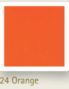 Verzierwachsplatte Orange Test