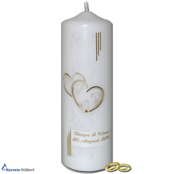 Hochzeitskerze | Modern-Klassisch-Traditionell-Gold