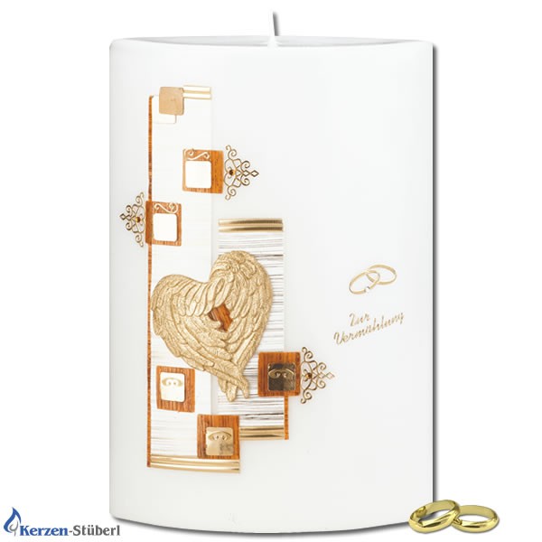 Hochzeitskerze - Traukerze - Brautkerze