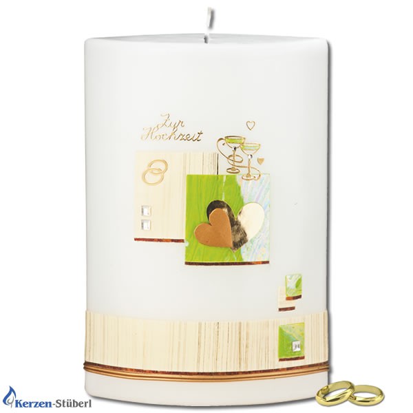 Hochzeitskerze - Traukerze - Brautkerze
