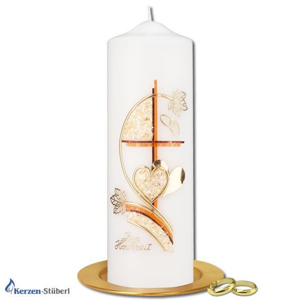Hochzeitskerze - Traukerze - Brautkerze