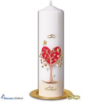 Hochzeitskerze "Alles Liebe" Traukerze Brautkerze Bedruckt Mit Namen Datum Wunschtext