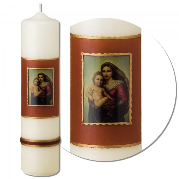 Marienkerze - Maria mit Jesukind