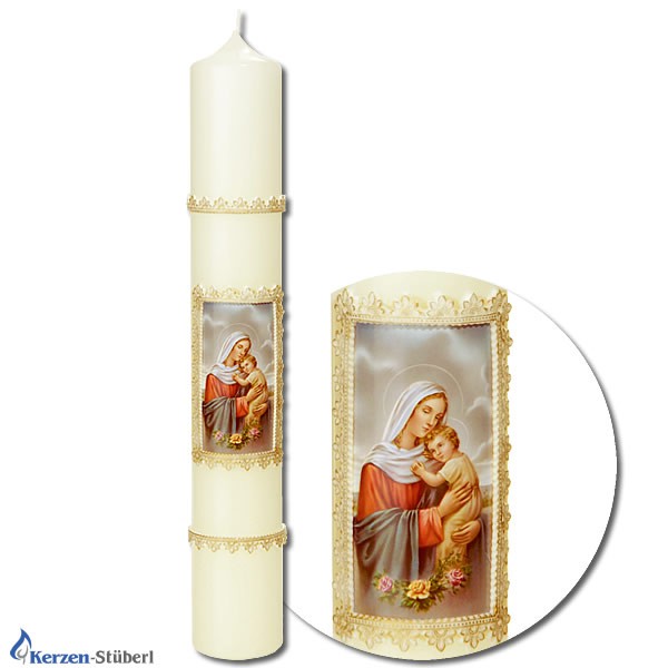 Mariankerzen - Religiöse Kerzen - Maria mit Kind