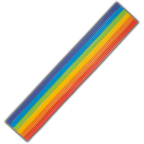 Wachsdekor-Wachsstreifen-Regenbogen