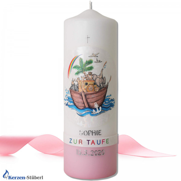 Taufkerze Arche Noah