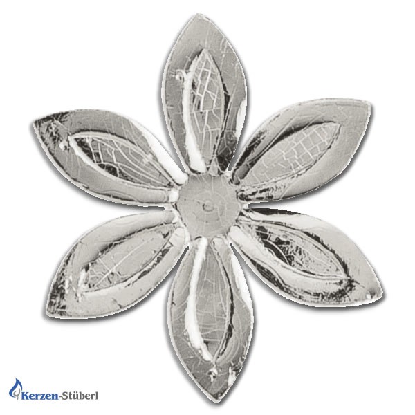 Verzierwachs Ornamente Silber Blumen