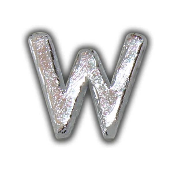 Wachsbuchstabe "W" in Silber Test