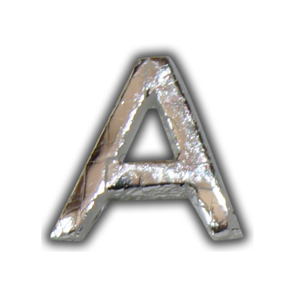 Wachsbuchstabe "A" Silber-Modern Test