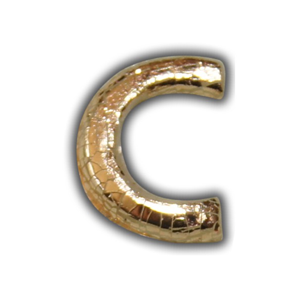 Wachsbuchstabe "C" Gold-Klassische Schrift Test