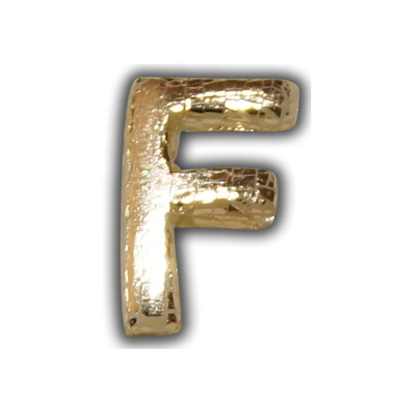 Wachsbuchstabe "F" Gold-Modern Test