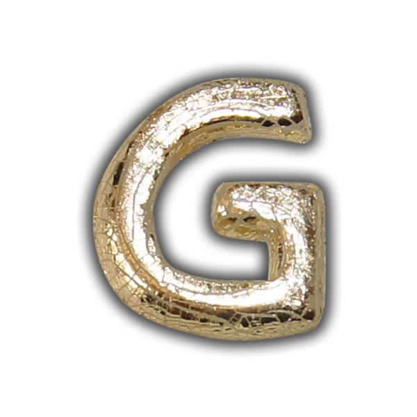 Wachsbuchstabe "G" Gold-Modern Test