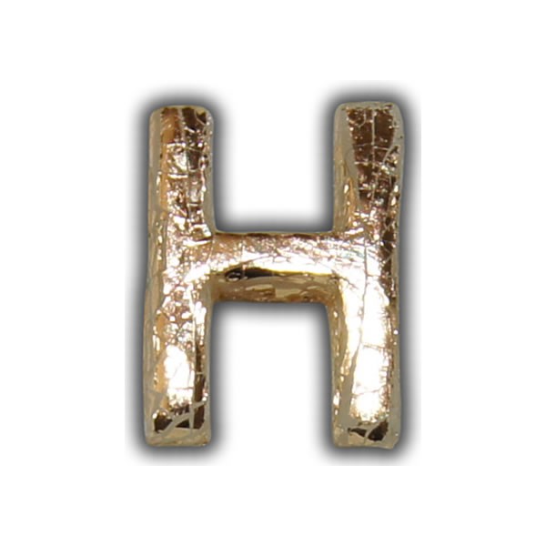Wachsbuchstabe "H" Gold-Modern Test