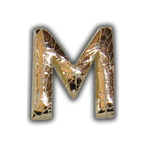 Wachsbuchstabe "M" Gold-Modern Test