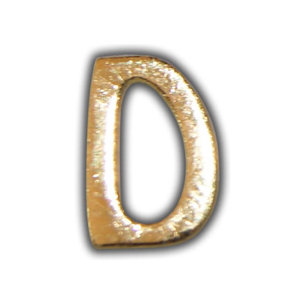 Wachsbuchstabe "D" Gold zum Kerzen beschriften Test