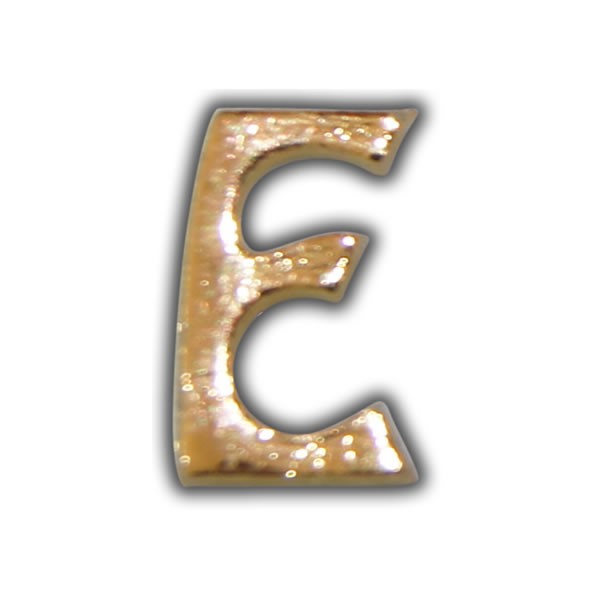 Wachsbuchstabe "E" Gold zum Kerzen beschriften Test