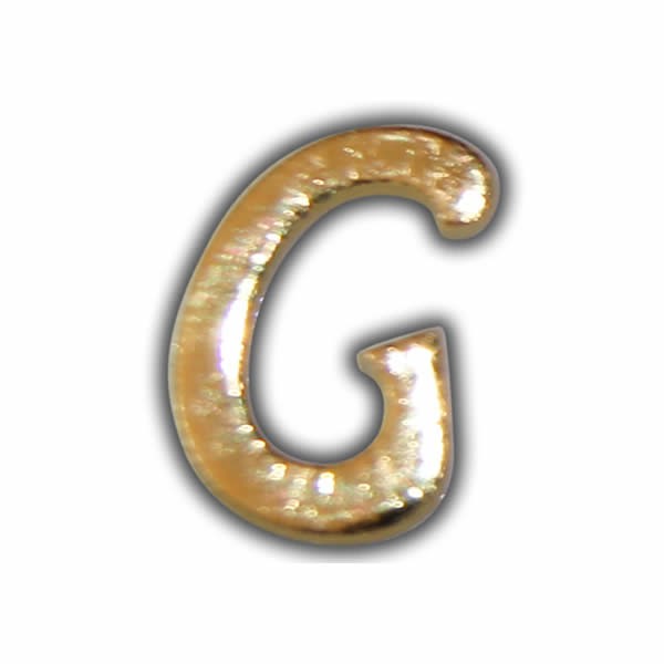 Wachsbuchstabe "G" Gold zum Kerzen beschriften Test