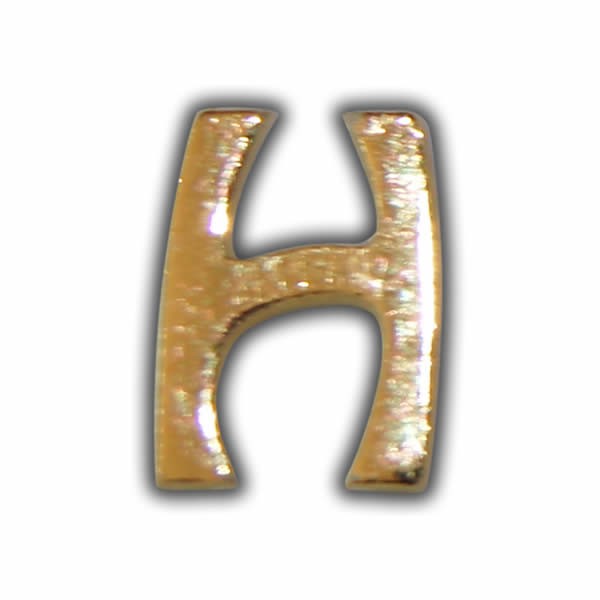 Wachsbuchstabe "H" Gold zum Kerzen beschriften Test