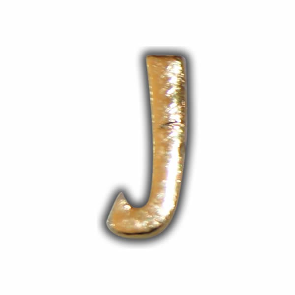 Wachsbuchstabe "J" Gold zum Kerzen beschriften Test
