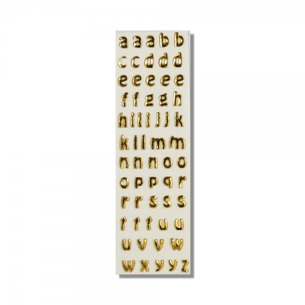 Wachsbuchstaben-Gold Test