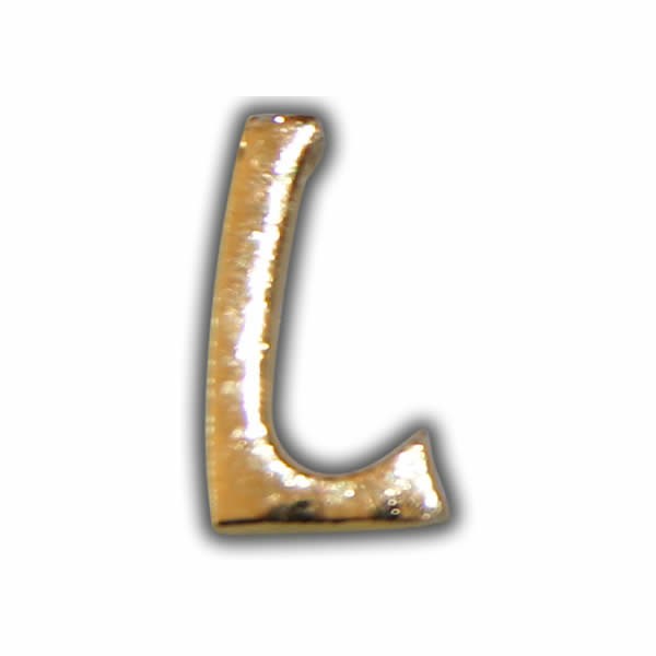 Wachsbuchstabe "L" Gold zum Kerzen beschriften Test