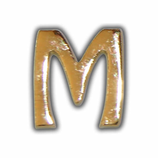 Wachsbuchstabe "M" Gold zum Kerzen beschriften Test