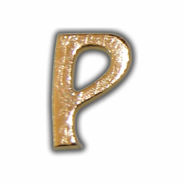 Wachsbuchstabe "P" Gold zum Kerzen beschriften Test