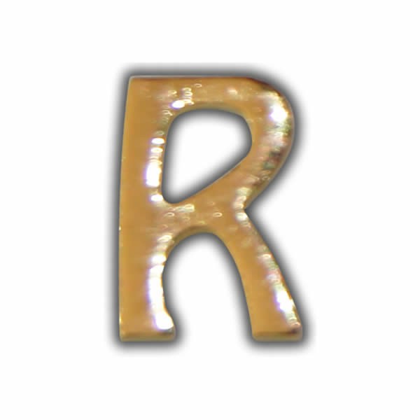 Wachsbuchstabe "R" Gold zum Kerzen beschriften Test