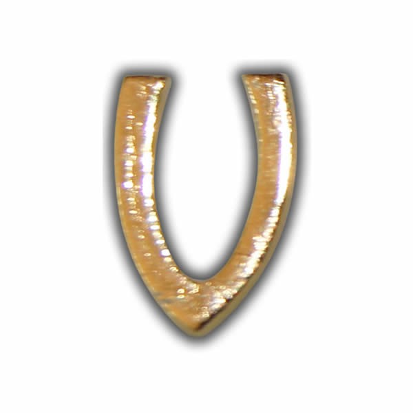 Wachsbuchstabe "V" Gold zum Kerzen beschriften Test