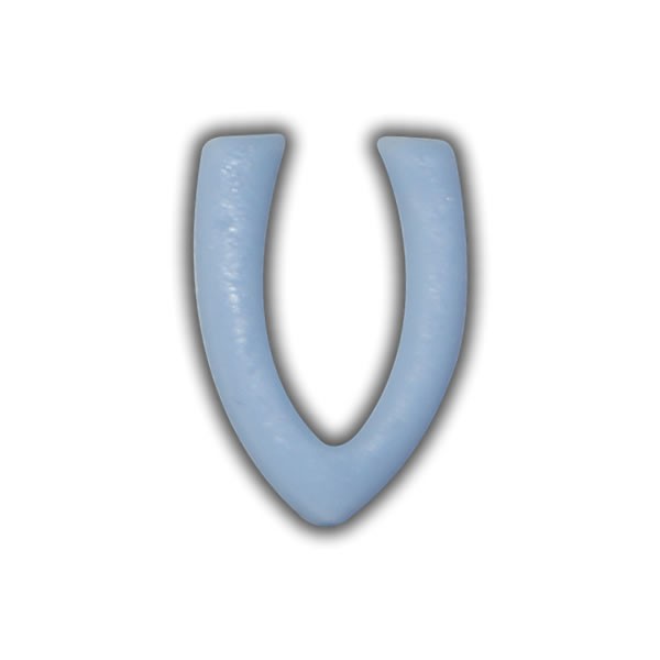 Wachsbuchstaben "V" Hellblau zum Kerzen basteln Test