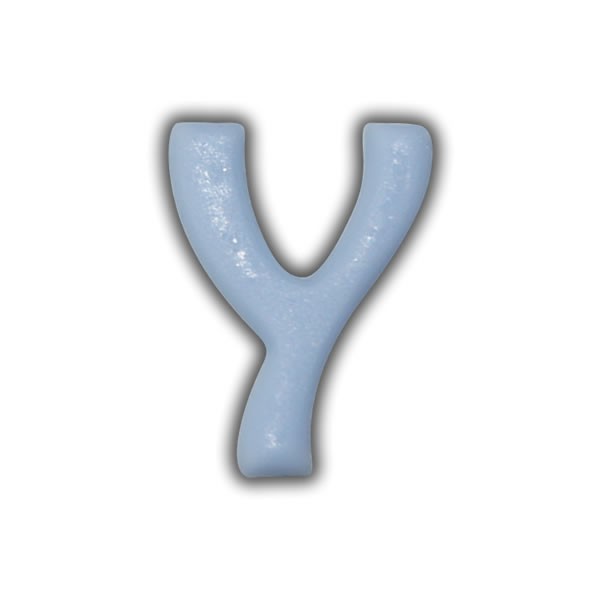 Wachsbuchstaben "X" Hellblau zum Kerzen basteln Test