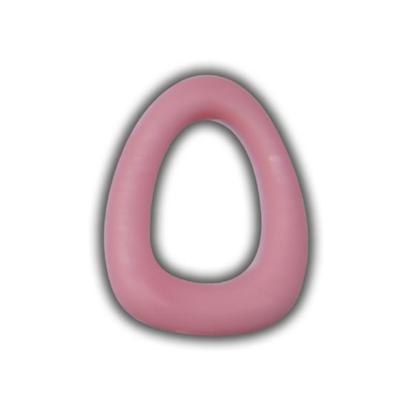 Einzelne Wachsbuchstaben "O" Rosa Test