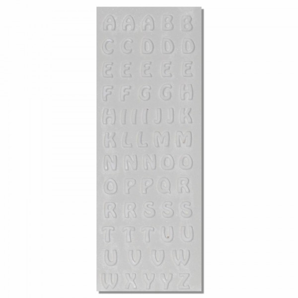Wachsbuchstaben-Set "A-Z" Weiss für Vintage-Kerzen Test