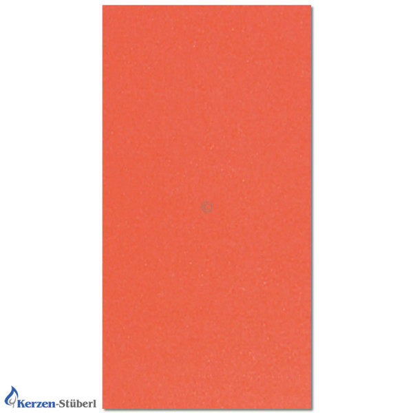 Wachsplatten-Orange mit Perlmutt glänzender Oberfläche Test