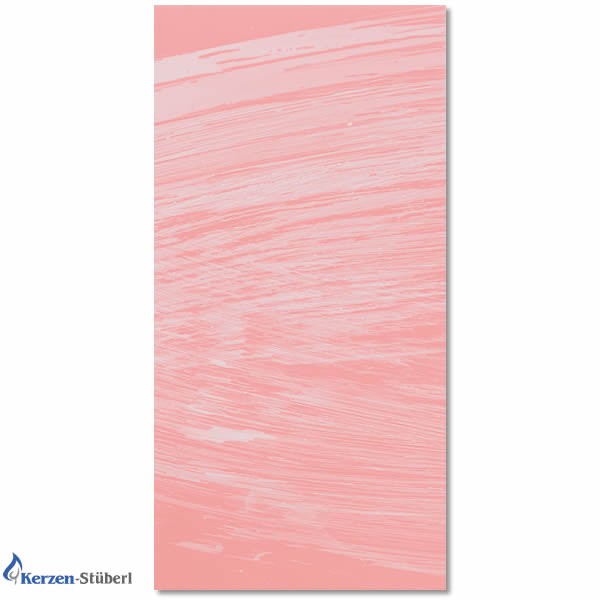 Wachsplatte Rosa zum Kerzen basteln Test