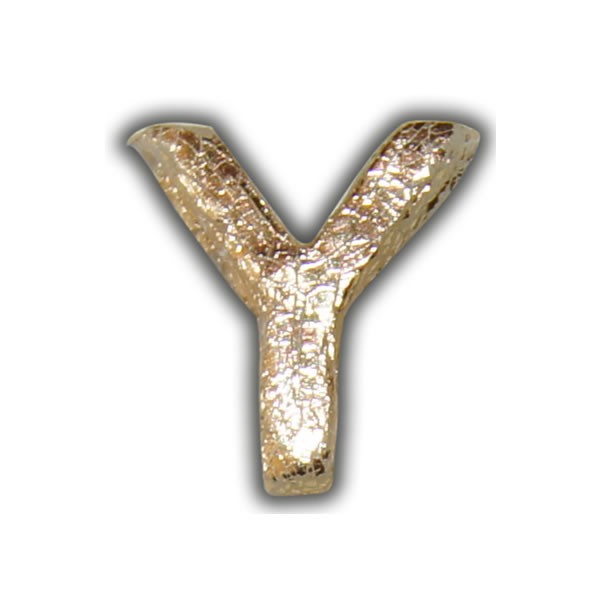 Wachsbuchstabe "Y" Gold-Modern Test