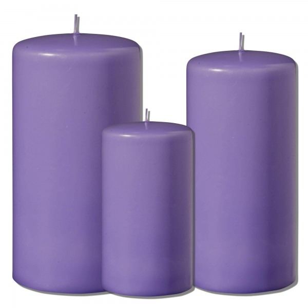 Weihnachtskerzen-Adventskerzen-Veilchen